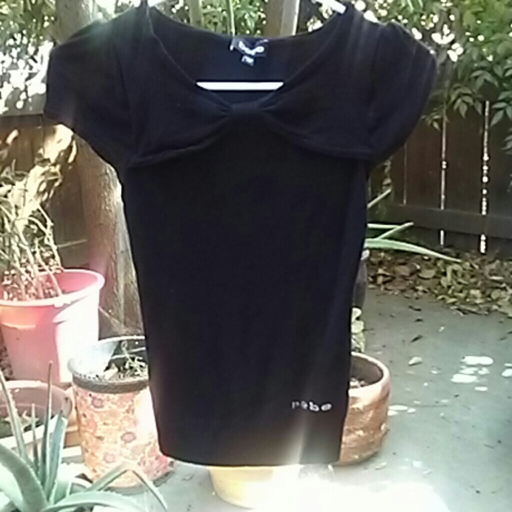 BLACK BEBE TOP